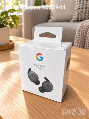 Чисто нови Bluetooth безжични слушалки Google Pixel Buds A-Series (Charcoal) - Фабрично запечатани