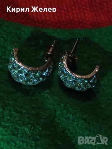 ПОСРЕБРЕНИ или СРЕБЪРНИ КРАСИВИ ОБЕЦИ с КРИСТАЛИ 19439, снимка 10 - Обеци - 31557442