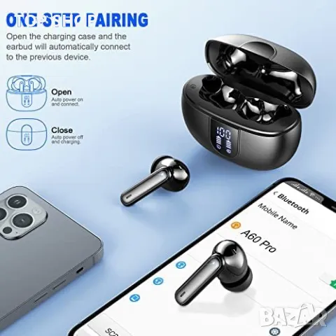 Безжични слушалки Водоустойчиви Bluetooth 5.3 LED дисплей, снимка 9 - Слушалки и портативни колонки - 49249295