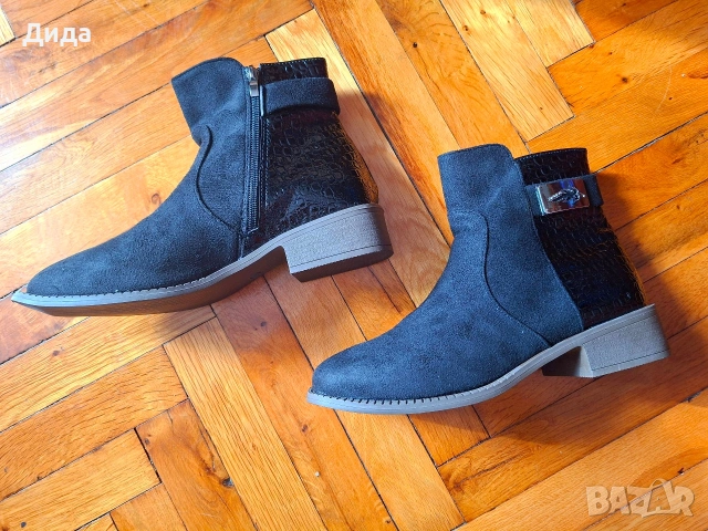 Нови черни боти, снимка 3 - Дамски боти - 53351953