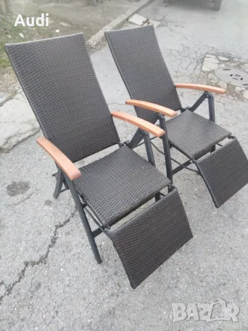 Регулируем стол-шезлонг ратан , кафяв полиратан, снимка 11 - Градински мебели, декорация  - 48562181