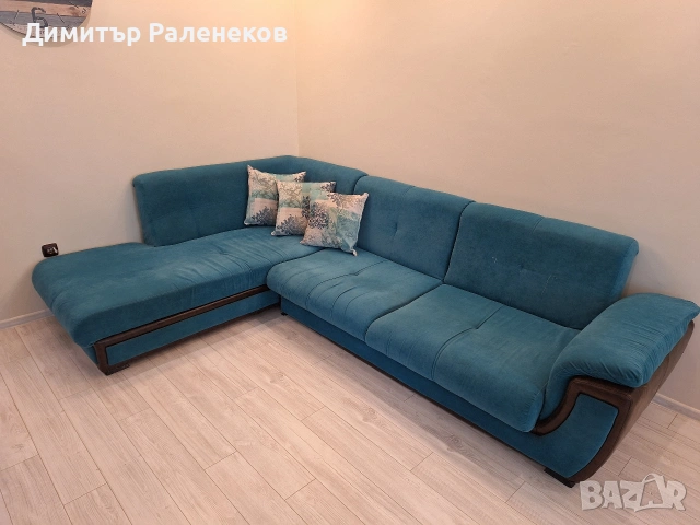Ъглов диван - Ъглова холова гарнитура, снимка 2 - Дивани и мека мебел - 54339757