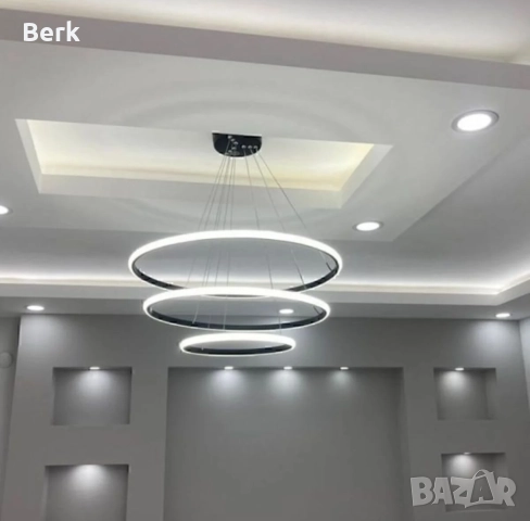 Модерен LED полилей, снимка 3 - Полилеи - 52487811