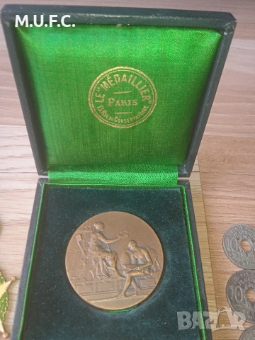 Френски Медали и монети 1905-1925, снимка 8 - Нумизматика и бонистика - 54233958