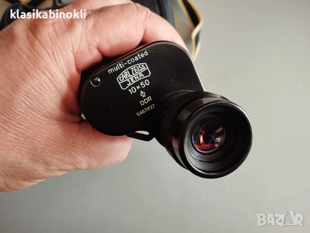 ТОП Немски Рядък Монокъл Carl Zeiss Jena Dekarismo 10x50 1Q МС, снимка 2 - Екипировка - 52524263