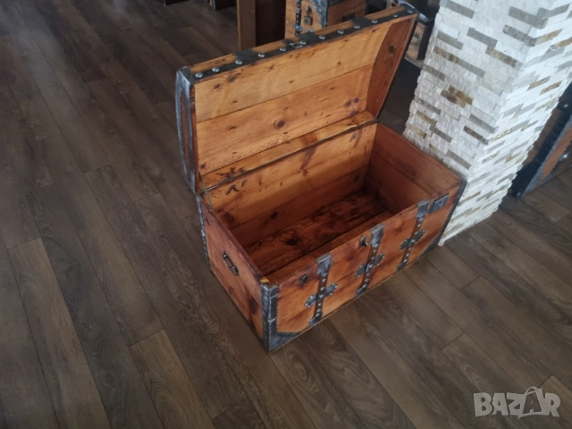 Стар дървен сандък/ракла/скрин, снимка 6 - Антикварни и старинни предмети - 52384755