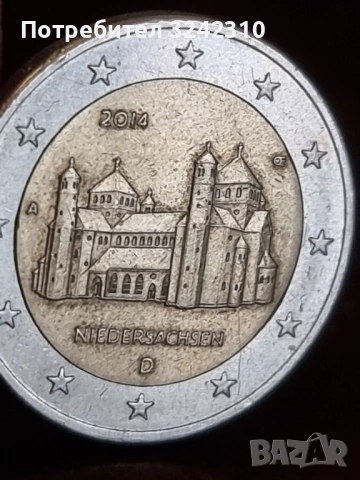 Монета от 2 евро на Долна Саксония от 2014 г