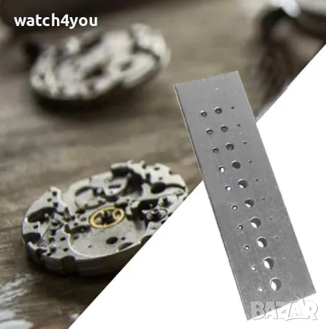 НОВА ЧАСОВНИКАРСКА НАКОВАЛНЯ С 30 ДУПКИ.СТОМАНЕНА ДУПЧЕНА НАКОВАЛНЯ NAKOVALNIA WATCHMAKER ANVIL, снимка 3 - Други - 48839813