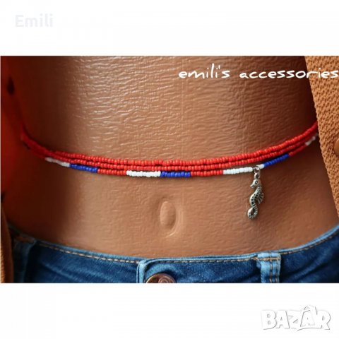 Ръчно изработена бижу за талия, снимка 2 - Колиета, медальони, синджири - 38651484