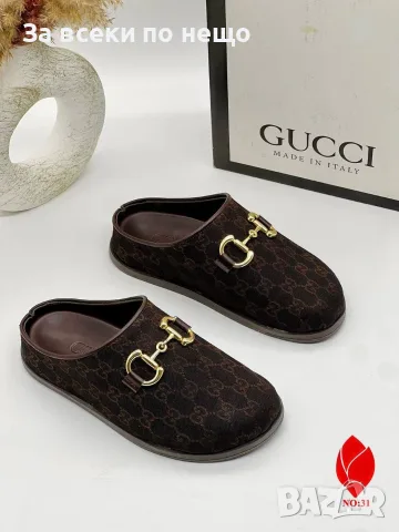 Gucci Дамски Затворени Чехли Гучи - Различни Цветове Код SEM-356, снимка 6 - Чехли - 55846203