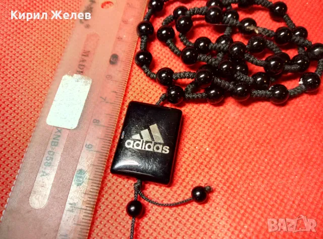 ADIDAS Маркова ФЕШЪН АРТ БРОЕНИЦА ОГЪРЛИЦА от ЧЕРЕН ОНИКС АДИДАС 37391, снимка 6 - Други ценни предмети - 47284437