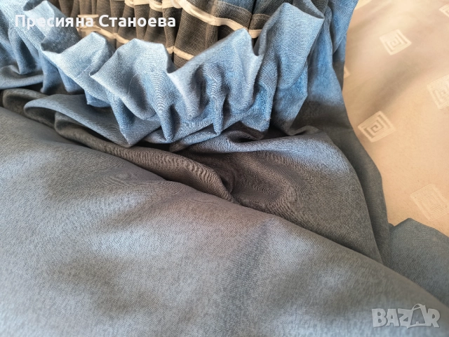 Два броя завеси в синьо , снимка 9 - Пердета и завеси - 52532311
