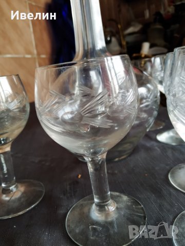 стар кристален сервиз арт деко, снимка 3 - Антикварни и старинни предмети - 30454127