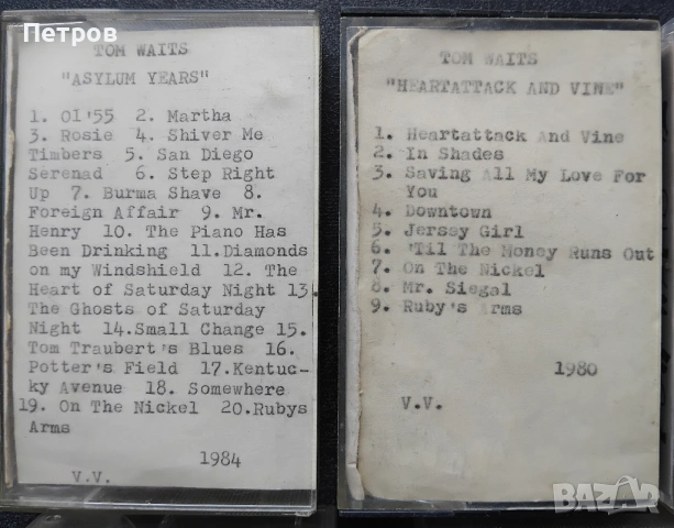 15 бр. албуми на касетки на Том Уейтс , снимка 4 - Аудио касети - 53095311