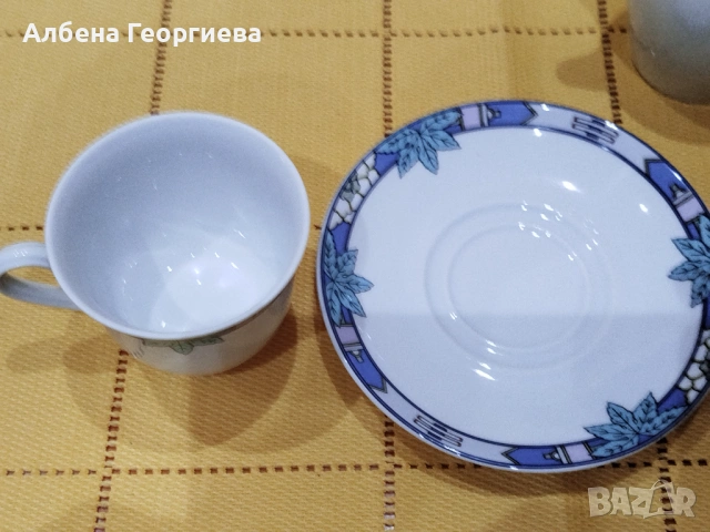 Баварски комплект за дълго кафе  SCHIRNODING BAVARIA ☕☕☘️☕☕☕, снимка 6 - Сервизи - 53070000