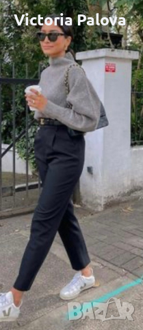 Разкошен пуловер кроп цвят olive , снимка 17 - Блузи с дълъг ръкав и пуловери - 44687054