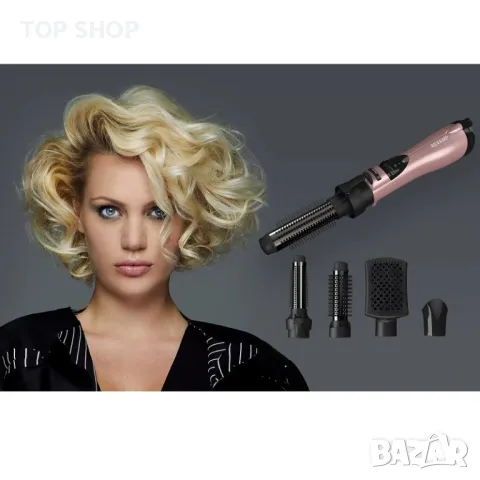 Професионелан уред за стилизиране на коса Revamp Progloss Rose Gold 4 in 1 Airstyle, снимка 10 - Маши за коса - 48763334