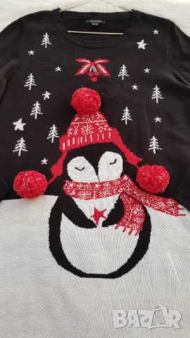 Дамска коледна рокля блузон Л-ХЛ , снимка 5 - Рокли - 48389224