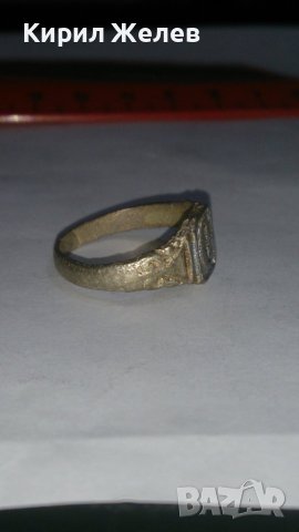 Стар пръстен уникат сачан с БУКВА О Ръчна ИЗРАБОТКА - 67321, снимка 6 - Антикварни и старинни предмети - 28988876