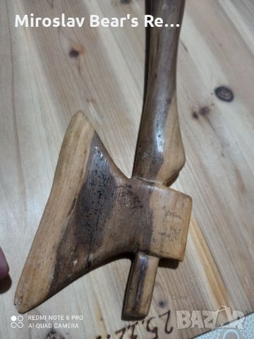 Дървена Африканска Брадва 38 см , снимка 3 - Статуетки - 32203038