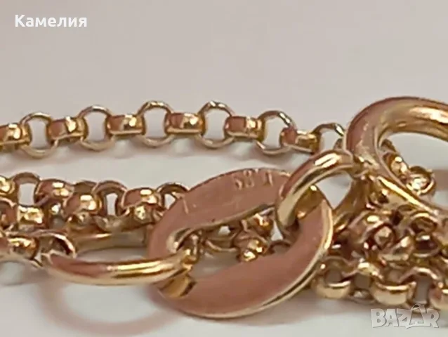 Руско злато. Колие, снимка 10 - Колиета, медальони, синджири - 56438434