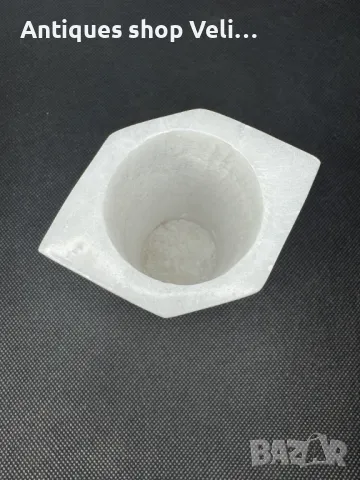 Мранорна вазичка №6966 , снимка 5 - Антикварни и старинни предмети - 50433618