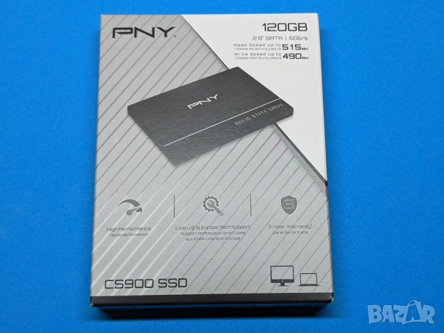 Нов бърз SSD диск ССД хард диск 120GB PNY