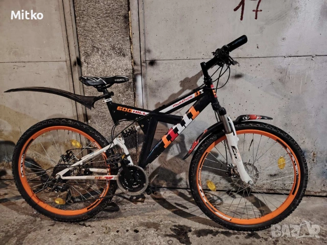 26 цола алуминиев велосипед с 21 скорости усилени капли амортисьори предни и задни дискови спирачки, снимка 2 - Велосипеди - 53276415