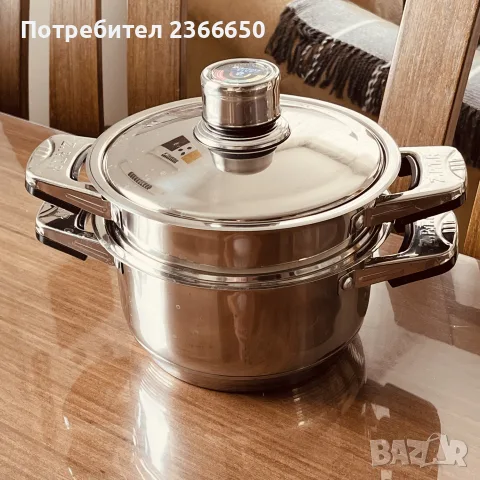 Тенджера с приставка за готвене на пара 