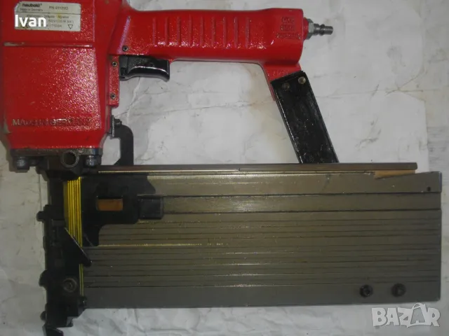 HAUBOLD PN91120 СТРОИТЕЛЕН ПНЕВМАТИЧЕН ТАКЕР за скоби 65-120мм Промишлен Индустриален Немски ОТЛИЧЕН, снимка 8 - Други инструменти - 47351769