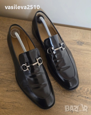 Salvatore Ferragamo оригинални мъжки елегантни обувки от естествена кожа , снимка 5 - Мокасини - 53892995
