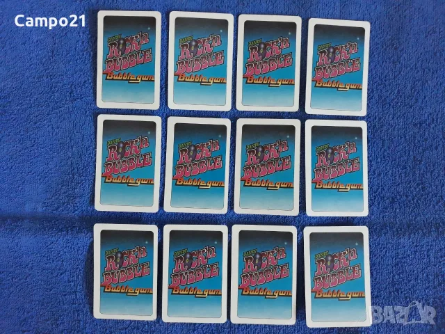52 от 56 Dandy Rock 'n Bubble Cards 1986 г. + 44 от 54 Dandy Bubble Gum Euro Football Cards 1988 г., снимка 9 - Колекции - 56041630