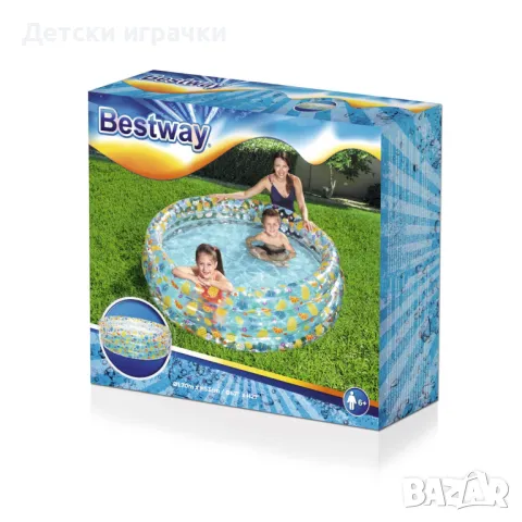 Надуваем басейн Bestway Fruit 179 x 53 см, 3 пръстена, цветен, снимка 1