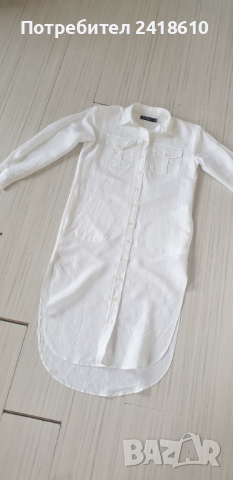 POLO Ralph Lauren  Лен /Вискоза Womens Shirtdress Size 0 /S НОВО! ОРИГИНАЛ! Дамска Ленена Рокля!, снимка 13 - Рокли - 44795595