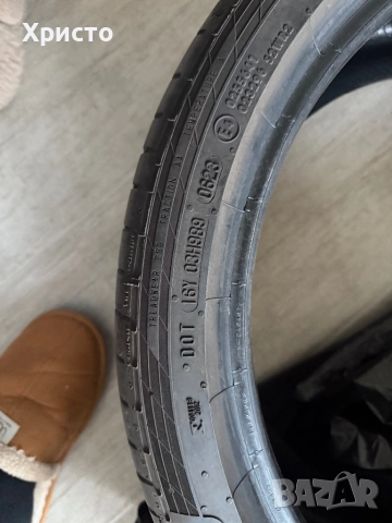 2 броя летни гуми Continental 255/35/R19 run flat 2023 година, снимка 3 - Гуми и джанти - 52825163