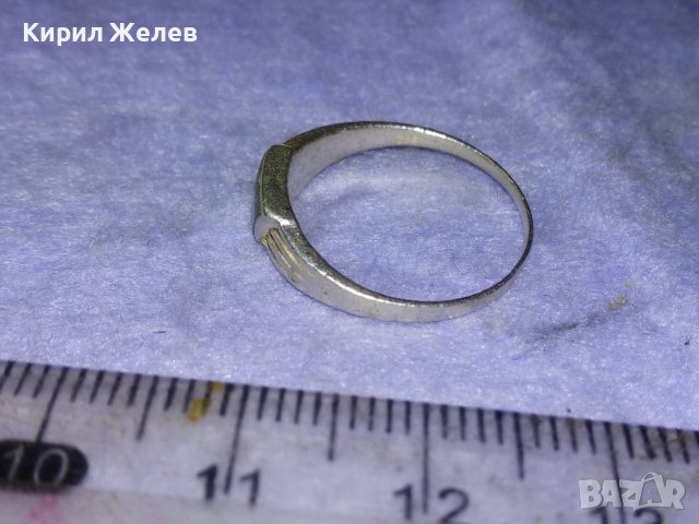 СТАР СЕДЕФЕН СРЕБЪРЕН РЕТРО АРТ ПРЪСТЕН СРЕБРО 925 МАЙСТОРСКА РЪЧНА ИЗРАБОТКА 40160, снимка 7 - Антикварни и старинни предмети - 42793851