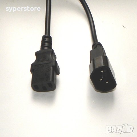 Захраннващ кабел за компютър  C14 to C13 extension SS301143