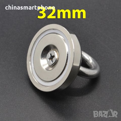32mm 35кг Магнит за магнитен риболов, с кука (халка) Magnet fishing, снимка 8 - Екипировка - 32196278