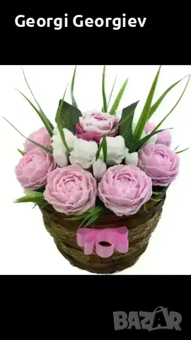 цветя изработени с глицеринов ароматен сапун , снимка 15 - Други - 50106300