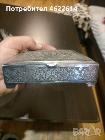 ГОЛЯМА СРЕБЪРНА КУТИЯ ЗА БИЖУТА , снимка 4 - Колиета, медальони, синджири - 53885371