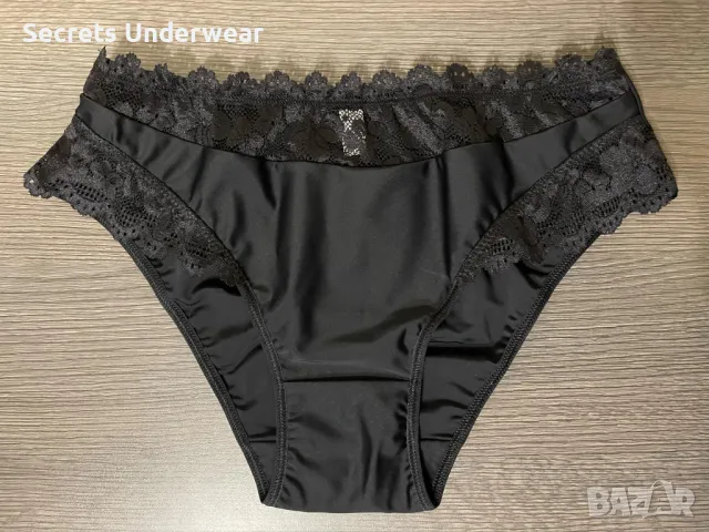 Дамски бикини микрофибър с нежна фигурална дантела - ГРАЦИЯ, снимка 1