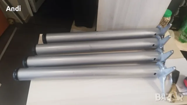 Мебелени крака Ф60 70-73см метални, снимка 2 - Други - 56235218