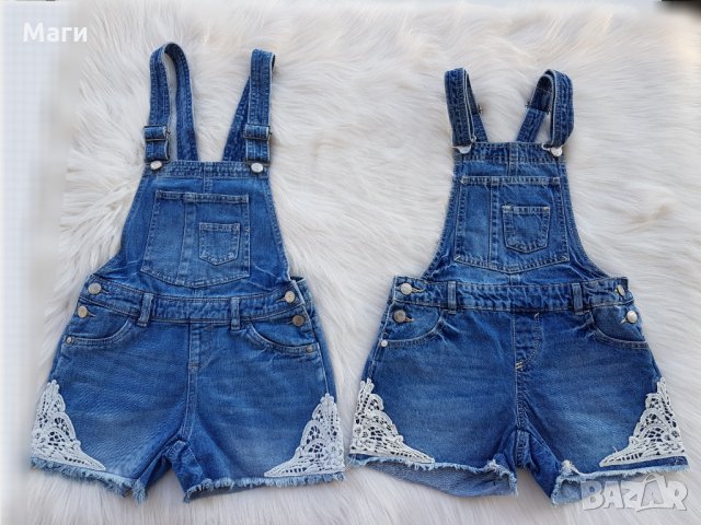 Дънков гащеризон с дантела 9-10 години, снимка 8 - Детски панталони и дънки - 33992132