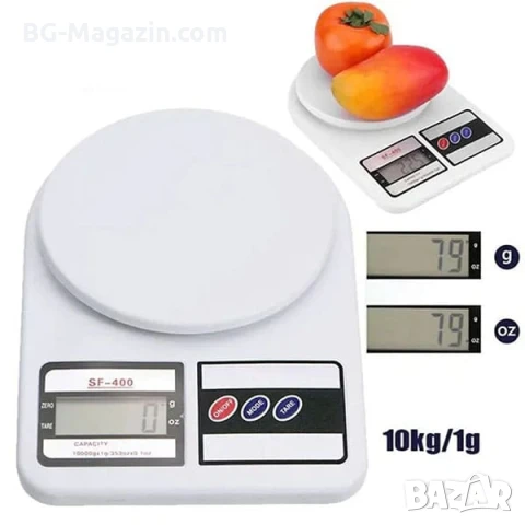 Кухненска електронна везна дигитален кантар до 10 кг за храна кафе плодове и зеленчуци кухненска, снимка 4 - Везни - 50921474