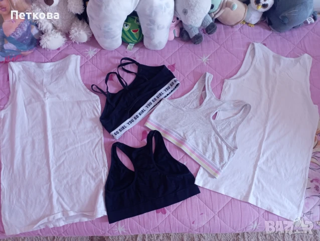 Запазени момичешки потници , снимка 3 - Детски тениски и потници - 50860197