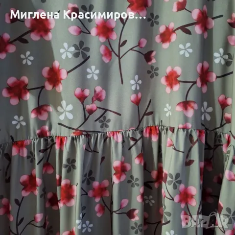 Голяма рокля на цветя, снимка 5 - Рокли - 47496857