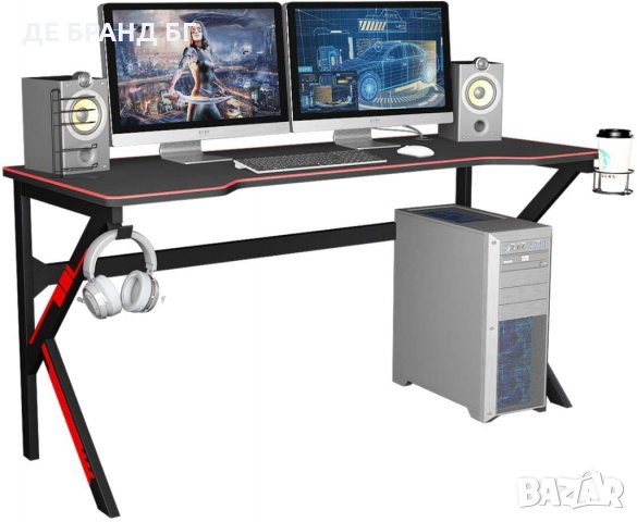 Геймърско бюро с аксесоари LJ-1909-160ALL, снимка 3 - Бюра - 35146839