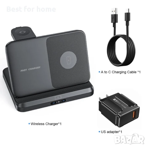 Бзжично зарядно устройство Samsung Z Fold 6, снимка 8 - Безжични зарядни - 50991934