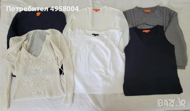 Дамски пуловери и плетени блузи S–M, 6 броя – Joe Fresh, Banana Republic