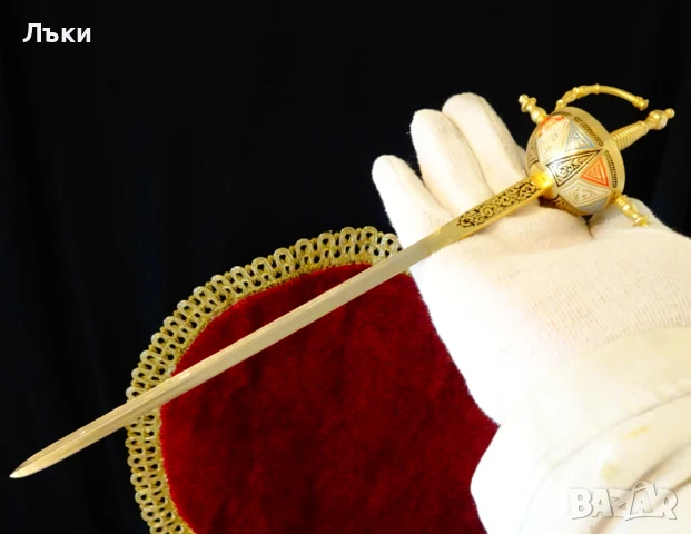 Toledo меч,кинжал,рапира 26 см.,злато,орнаменти. , снимка 11 - Антикварни и старинни предмети - 51252911